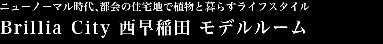 ニューノーマル Brillia City 西早稲田 モデルルーム